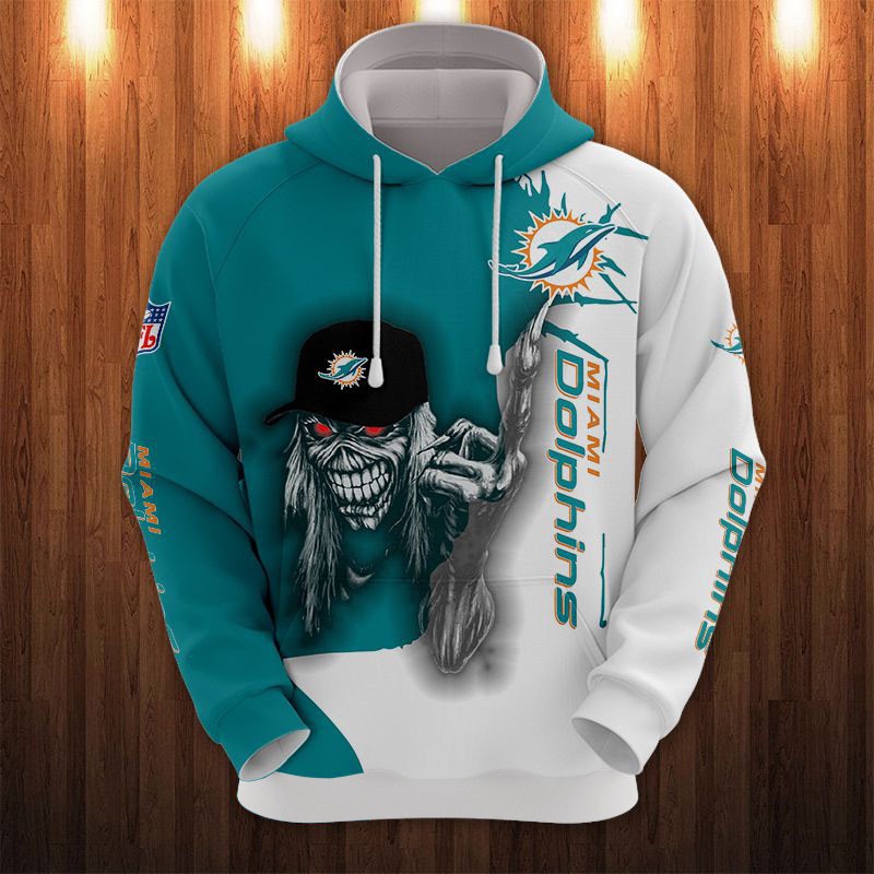Miami Dolphins Hoodie ultra death graphic gift for Halloween