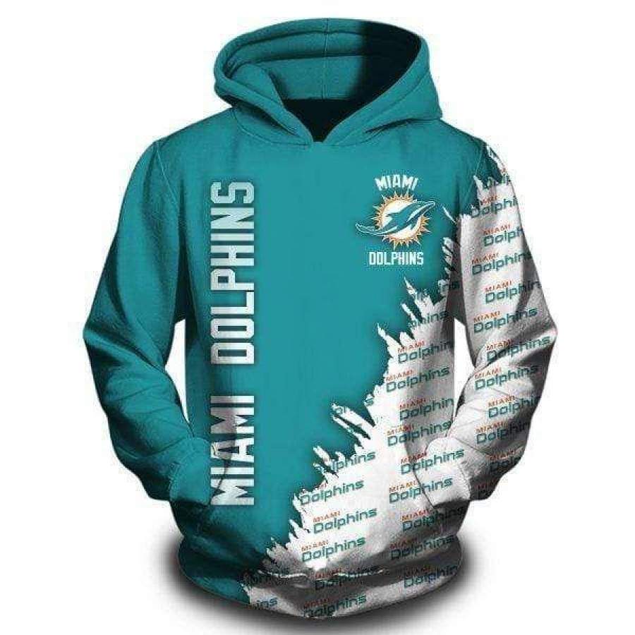 Miami Dolphins Shop - miami dolphins hoodie 3d style847 all over printed76893