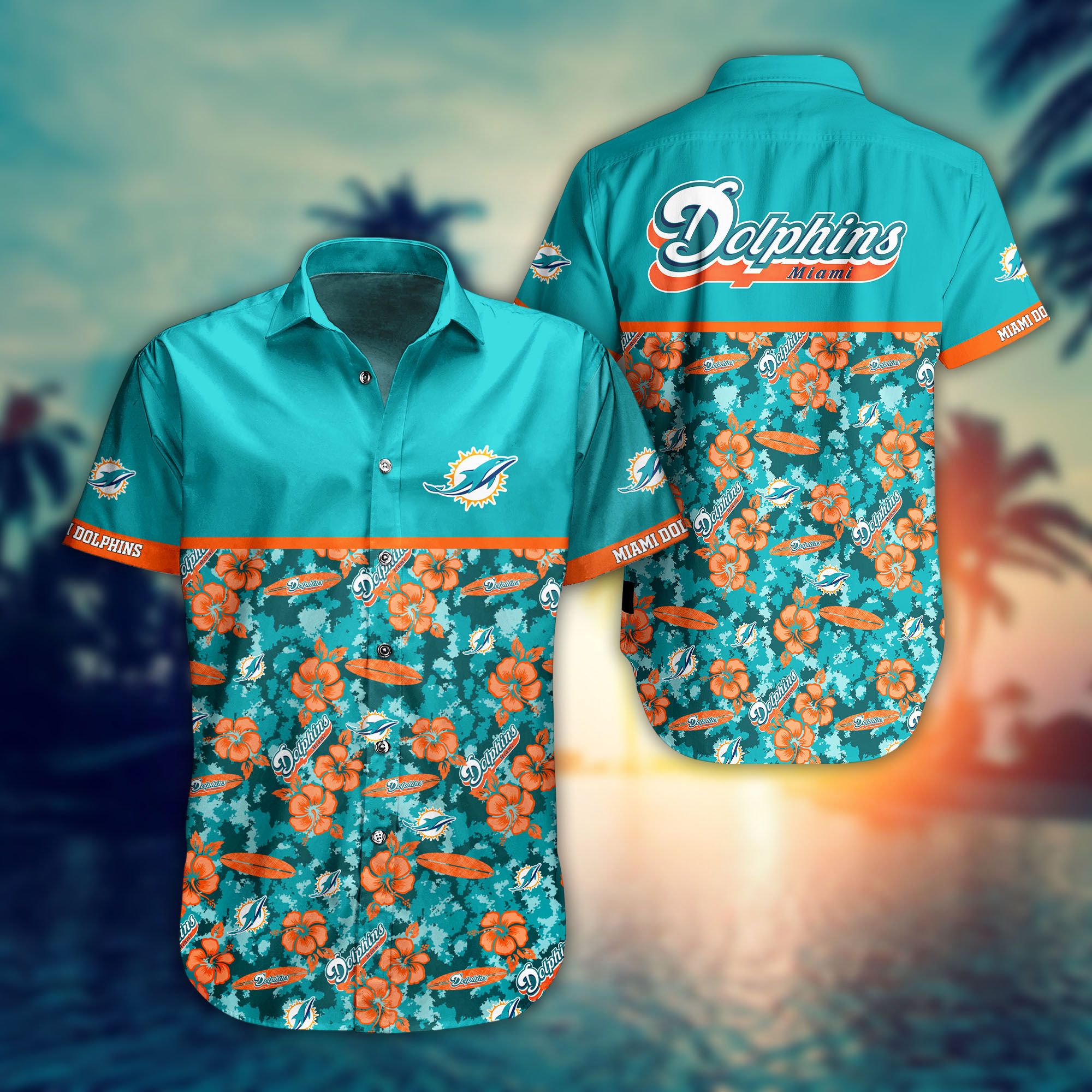Miami Dolphins Hawaiian Shirt Style Summer