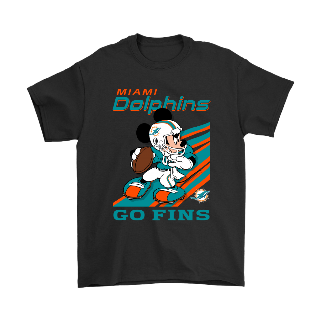 Miami Dolphins Shop - miami dolphins slogan go fins mickey mouse nfl shirts58154