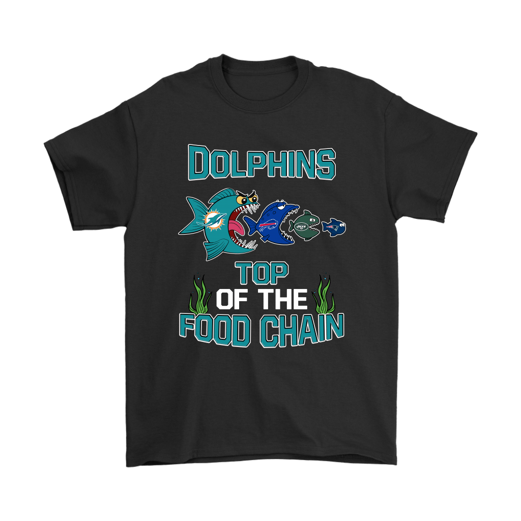 Miami Dolphins Shop - miami dolphins top of the food chain nfl shirts89945