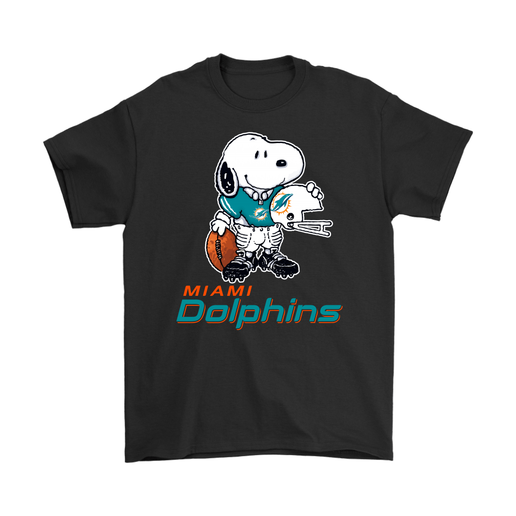 Miami Dolphins Shop - snoopy a strong and proud miami dolphins player nfl shirts13274