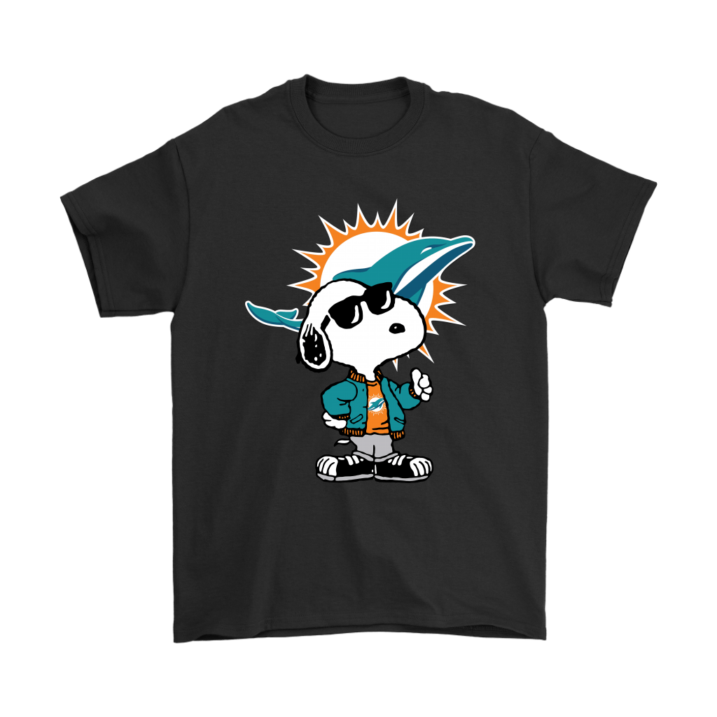 Miami Dolphins Shop - snoopy joe cool to be the miami dolphins nfl shirts40861
