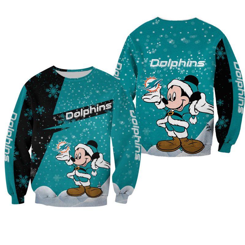 Miami Dolphins Shop - miami dolphins sweatshirt xmas mickey limited edition46972