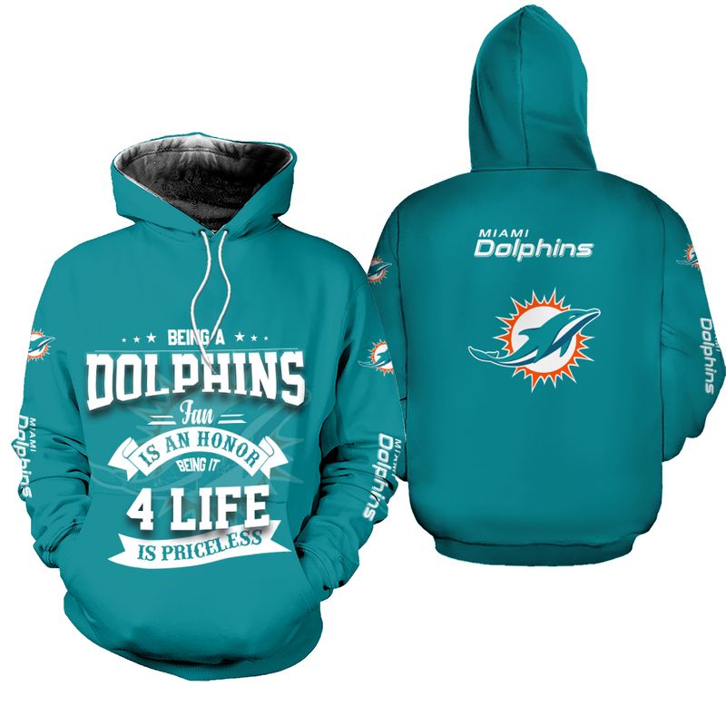 Miami Dolphins Shop - nfl miami dolphins hoodie being a dolphins fan is an honor71279