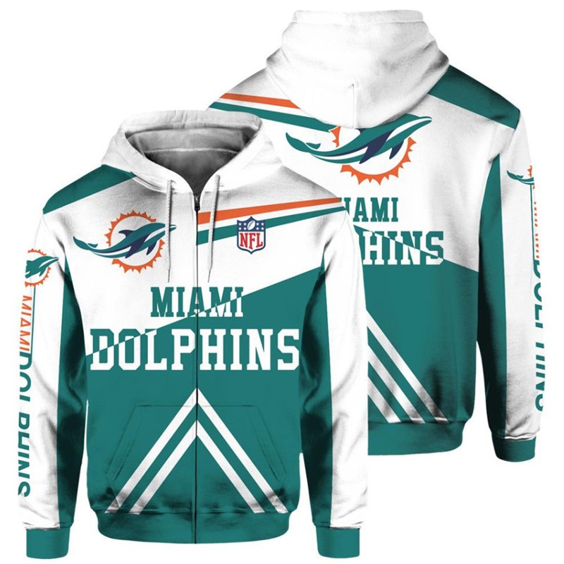 Miami Dolphins Shop - nfl miami dolphins hoodie fan 3d flight suit spring trainer84947