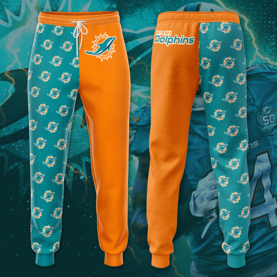 NFL Miami Dolphins Sweatpant 3D Printed Pocket