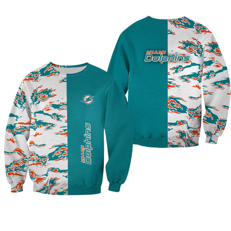 Miami Dolphins Shop - nfl miami dolphins sweatshirt limited edition all over print15669