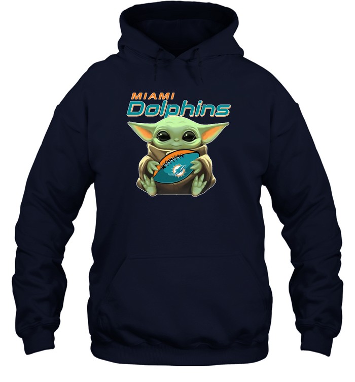 Miami Dolphins Shop - baby yoda loves the miami dolphins star wars nfl shirts hoodie13205