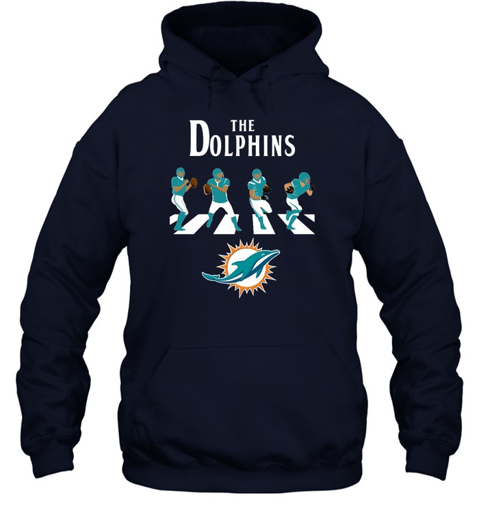 Miami Dolphins Shop - miami dolphins the beatles abbey road walk nfl shirts hoodie48260