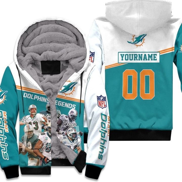 NFL Miami Dolphins Hoodie Fleece 3D Custom Your Name Number