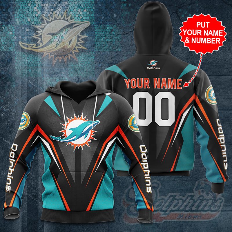 Miami Dolphins Shop - nfl miami dolphins hoodie 3d custom your name number69816