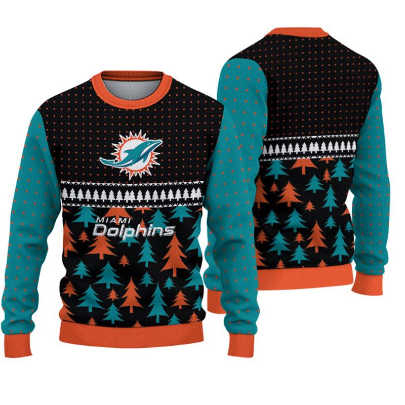 Miami Dolphins Shop - nfl miami dolphins knitted sweater christmas pattern limited edition19203