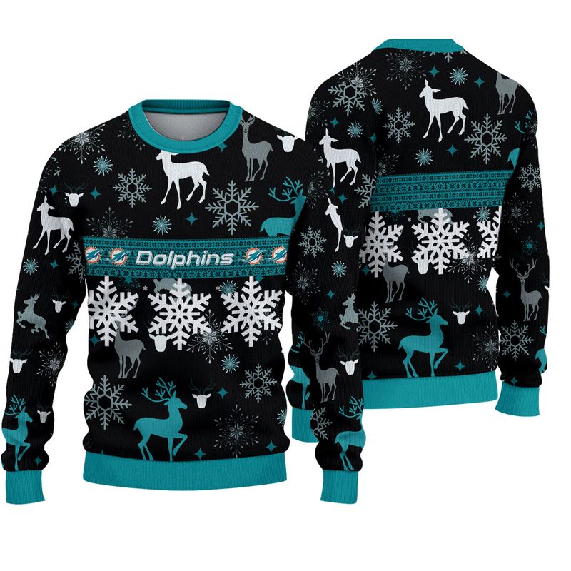 Miami Dolphins Shop - nfl miami dolphins knitted sweater christmas pattern limited edition52175
