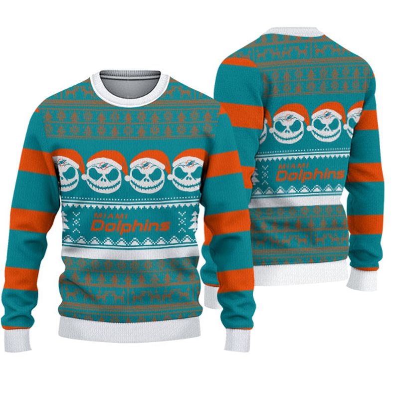 Miami Dolphins Shop - nfl miami dolphins knitted sweater christmas reindeer pattern limited edition84614