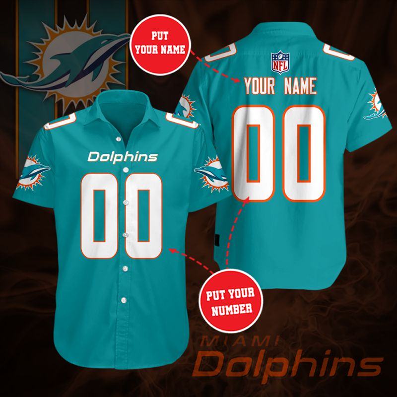NFL Miami Dolphins Shirt Custom Your Name Number