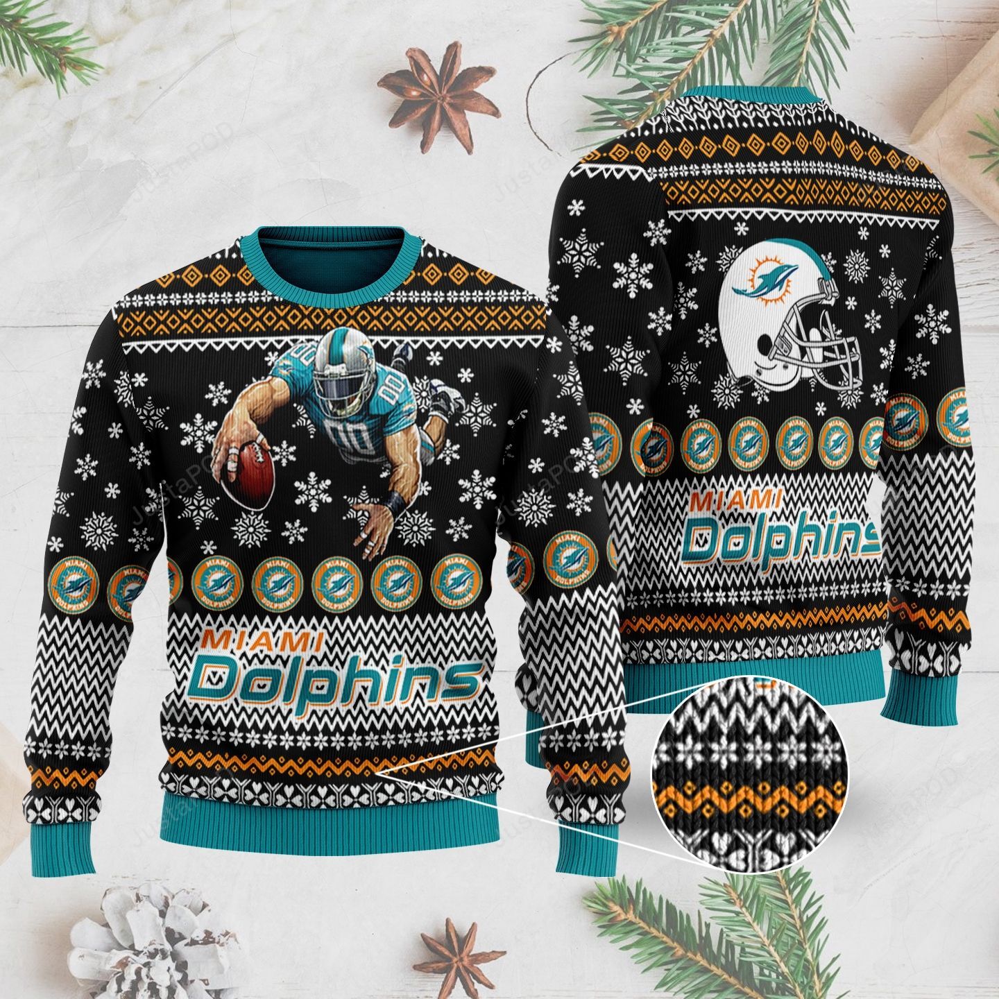 Miami Dolphins Shop - nfl miami dolphins sweater ugly christmas24774