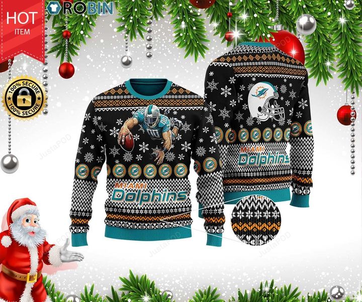 Miami Dolphins Shop - nfl miami dolphins sweater ugly christmas99298