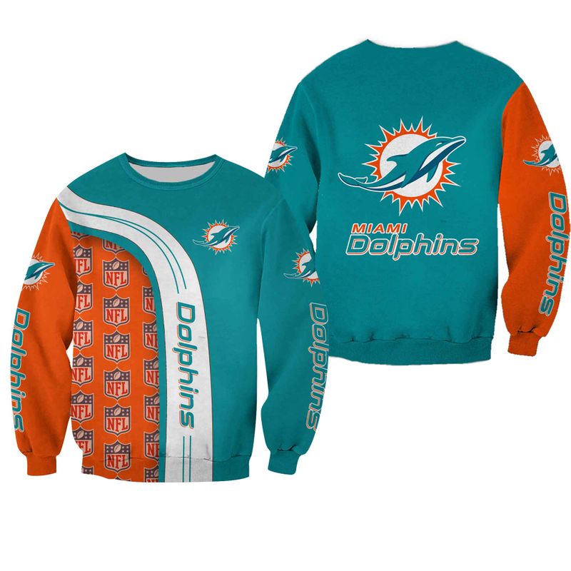 Miami Dolphins Shop - nfl miami dolphins sweatshirt limited edition all over print79220