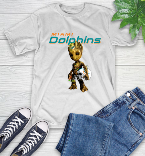 Miami Dolphins Shop - nfl miami dolphins tshirt football groot marvel guardians of the