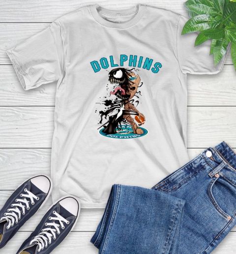 Miami Dolphins Shop - nfl miami dolphins tshirt football venom groot guardians of the