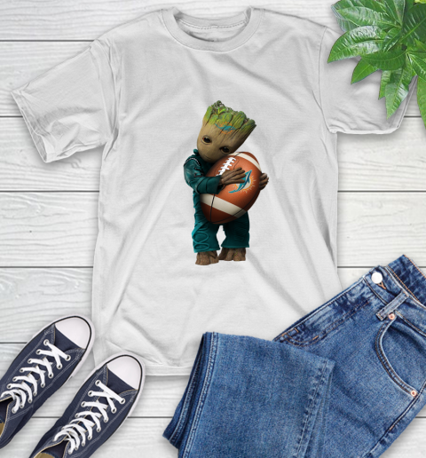 Miami Dolphins Shop - nfl miami dolphins tshirt groot guardians of the galaxy football sports68112