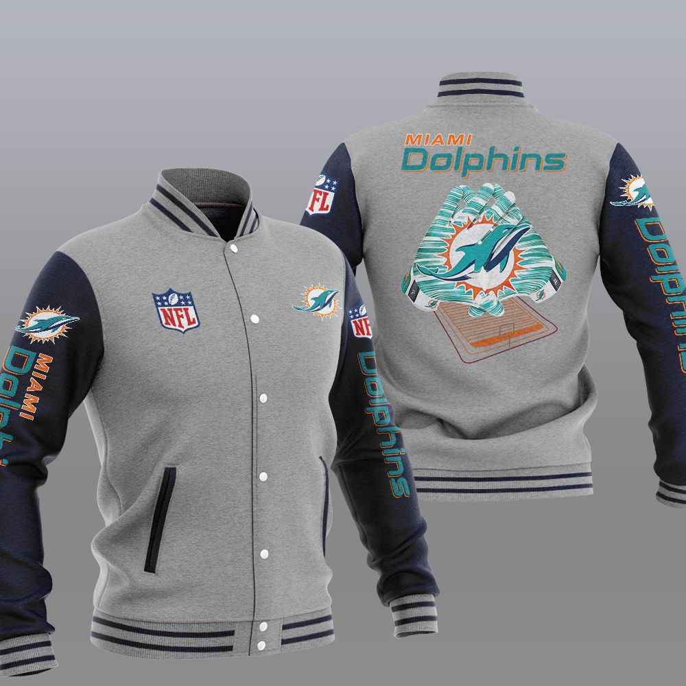 Miami Dolphins Shop - nfl miami dolphins varsity baseball jacket for fans53174