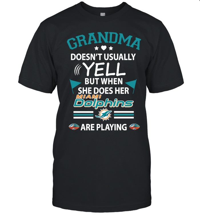 Miami Dolphins Shop - grandma yell miami dolphins tshirt10937
