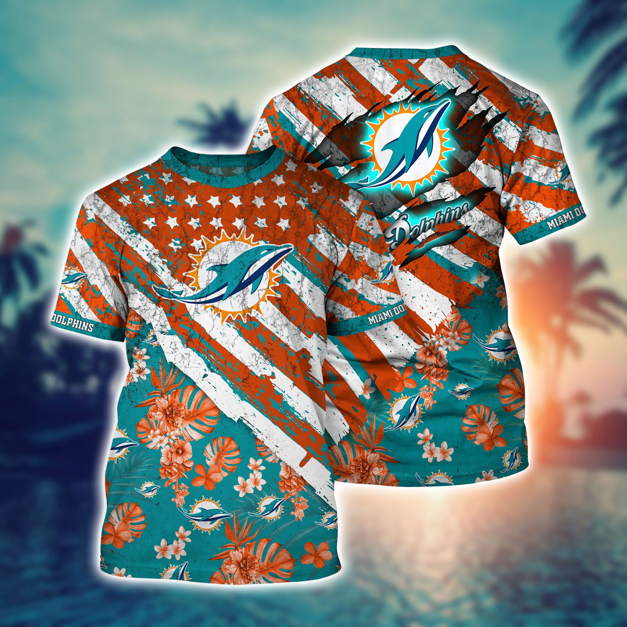 Miami Dolphins Shop - miami dolphins nfl hawaiian tshirt style hot trending11592