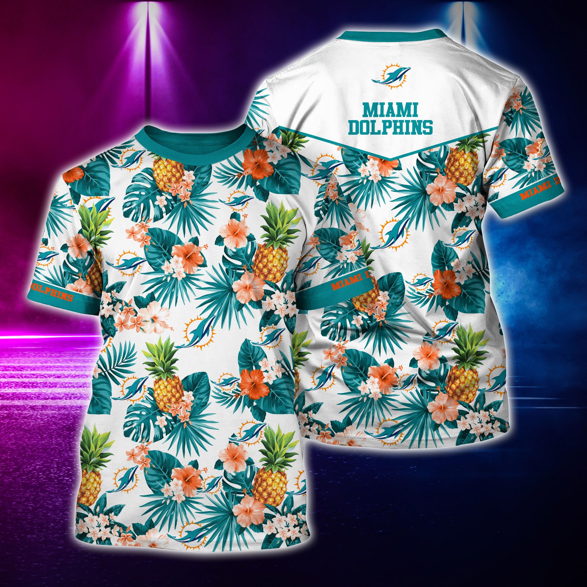 Miami Dolphins Shop - miami dolphins nfl hawaiian tshirt style hot trending11828