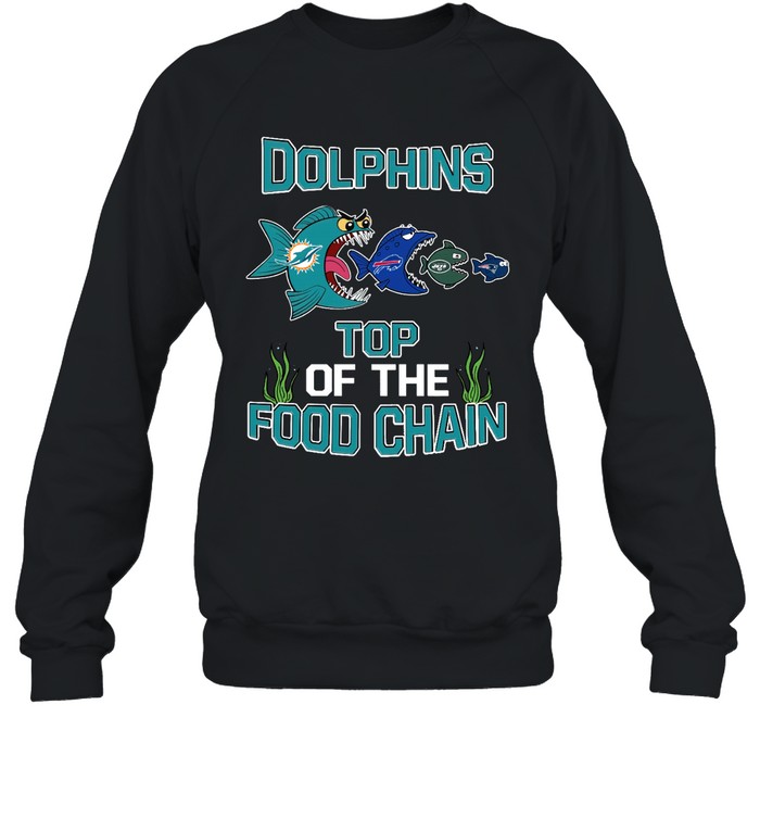 Miami Dolphins Shop - miami dolphins top of the food chain nfl sweatshirt75881