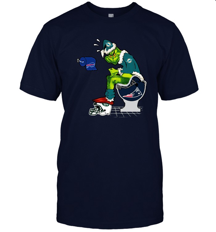 The Grinch Miami Dolphins T-shirt Shit On Other Teams Christmas