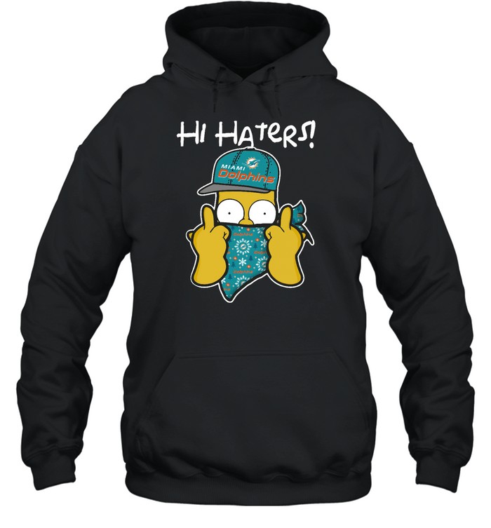 Miami Dolphins Shop - the simpsons christmas gangster hi hater miami dolphins hoodie74284