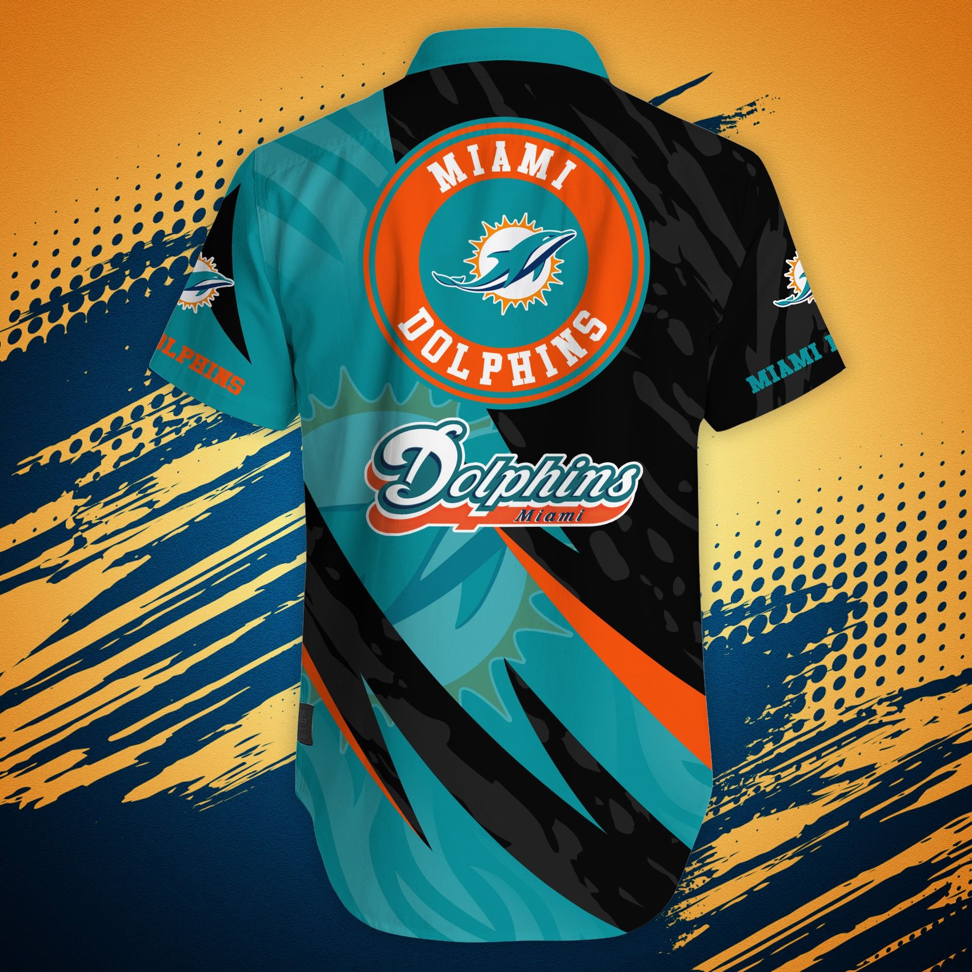 Miami Dolphins Shop - miami dolphins nfl hawaiian shirt shark summer 3d styles95519