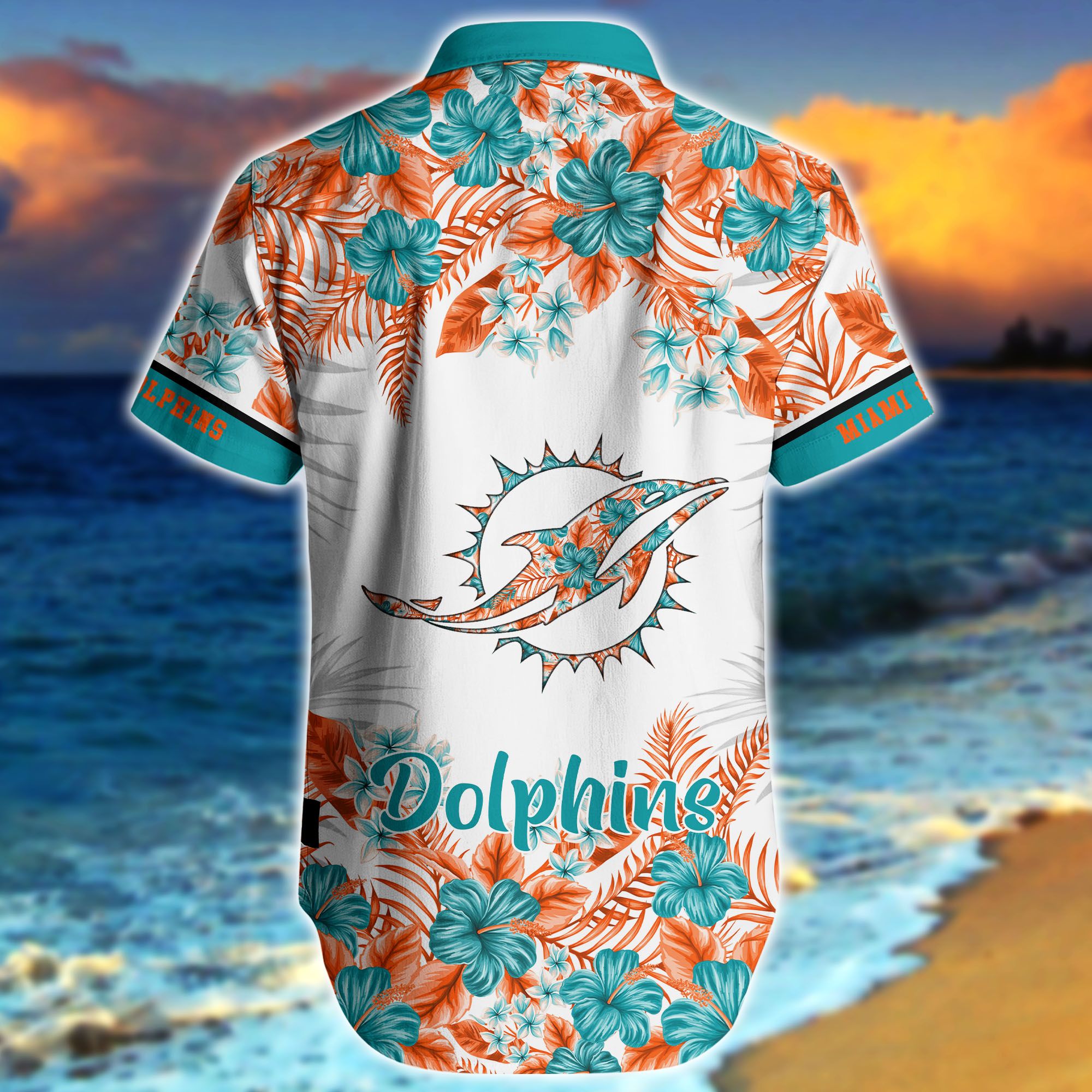 Miami Dolphins Shop - miami dolphins nfl hawaiian shirt style flower 273964