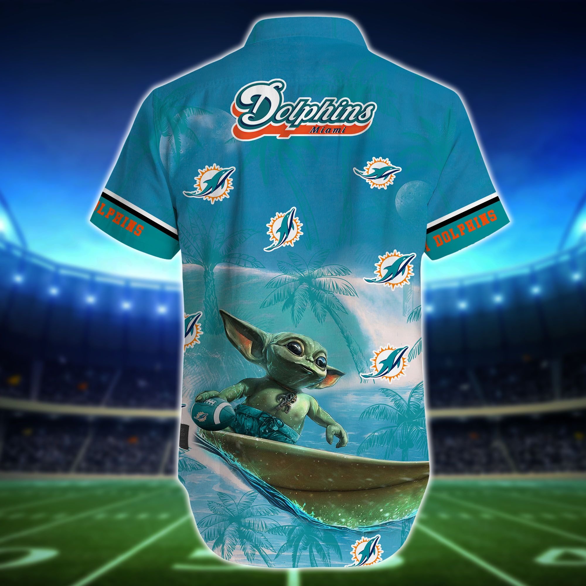 Miami Dolphins Shop - miami dolphins nfl hawaiian shirt yoda 3d125994