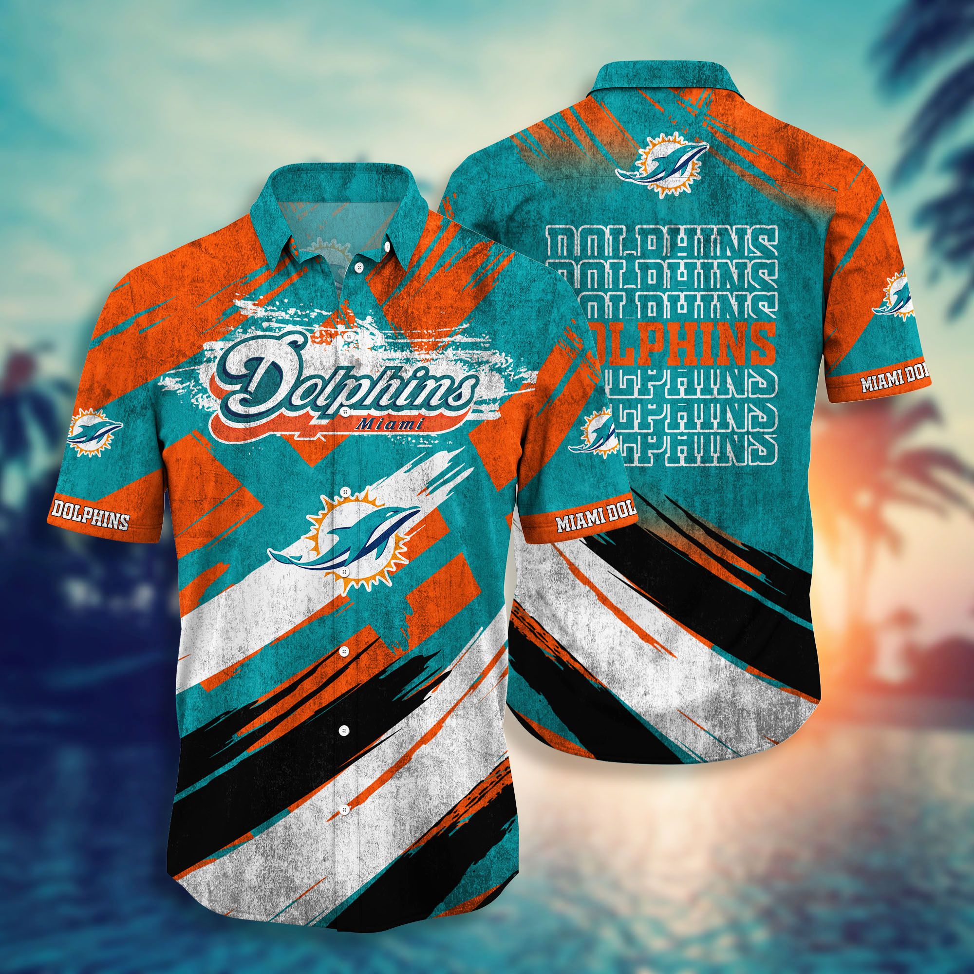 Miami Dolphins Shop - miami dolphins nfl hawaiian style shirt 3d for fans79630