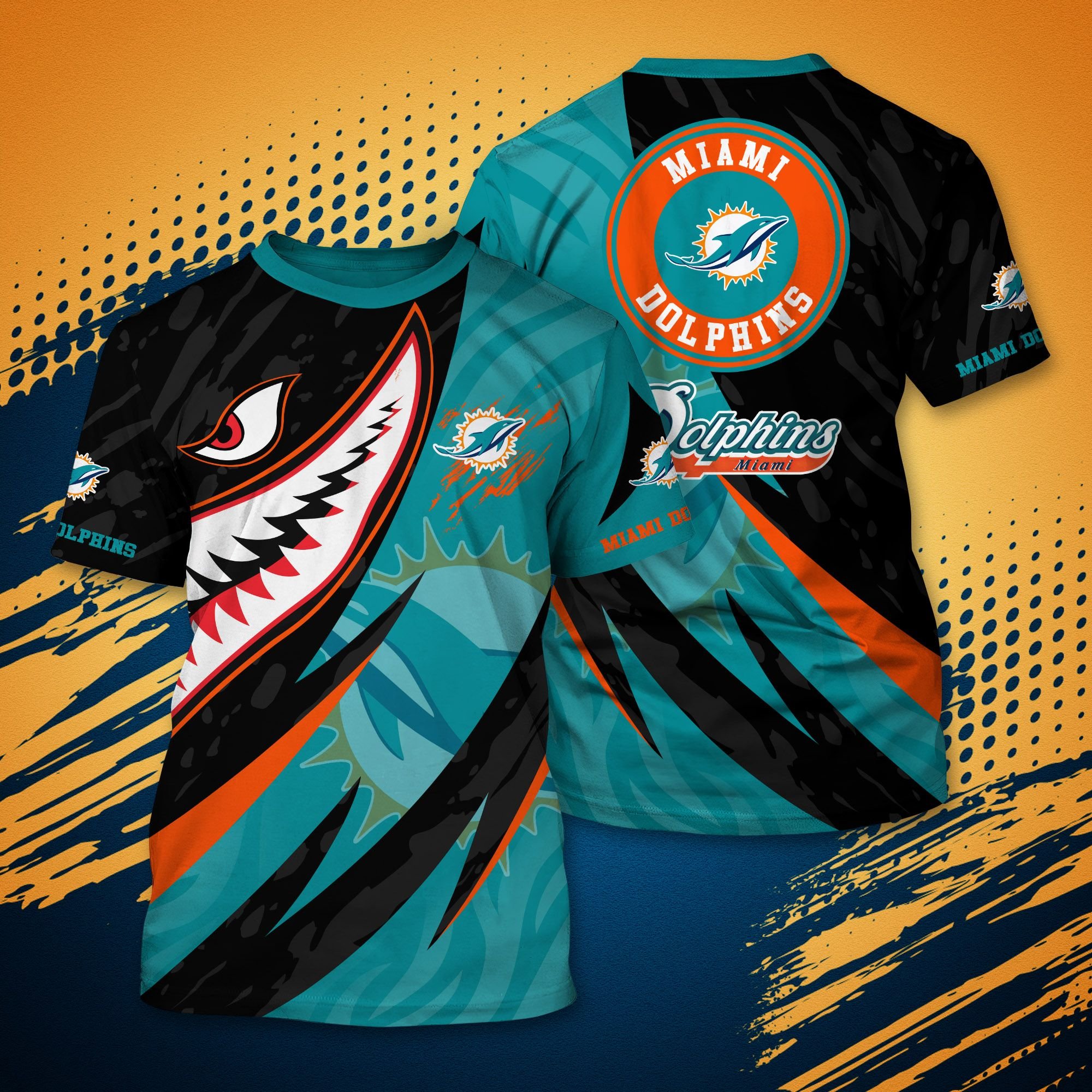 Miami Dolphins Shop - miami dolphins nfl hawaiian tshirt shark summer 3d styles85109