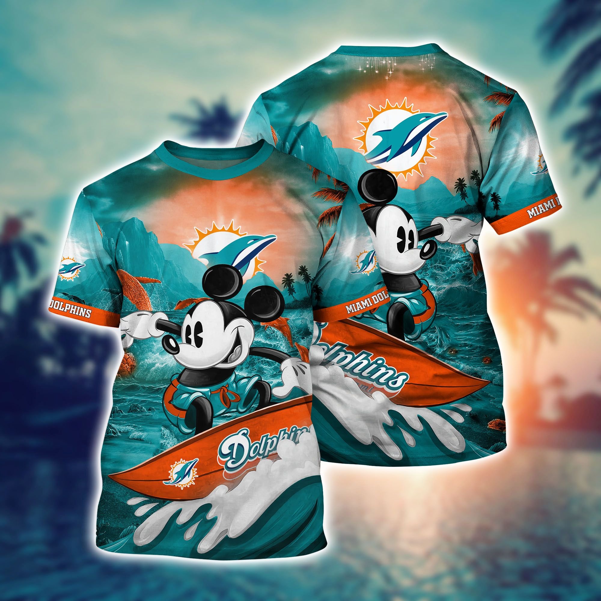 Miami Dolphins Shop - miami dolphins nfl mickey hawaiian tshirt trending summer35551
