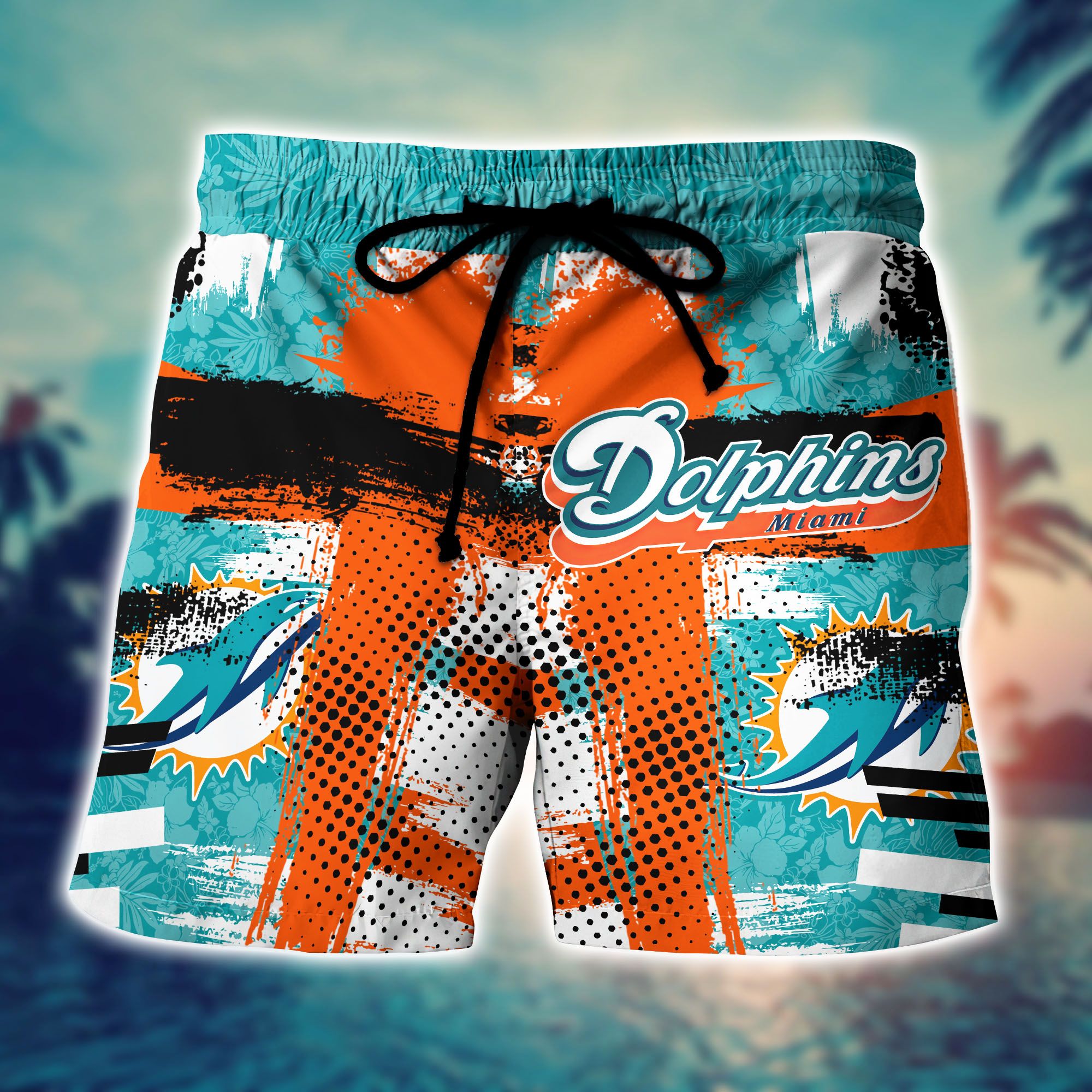 Miami Dolphins Shop - miami dolphins nflhawaiian short style painting custom name24885