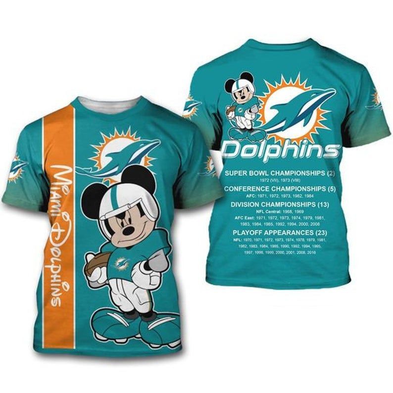 Miami Dolphins Shop - miami dolphins mickey mouse tshirt 3d13540