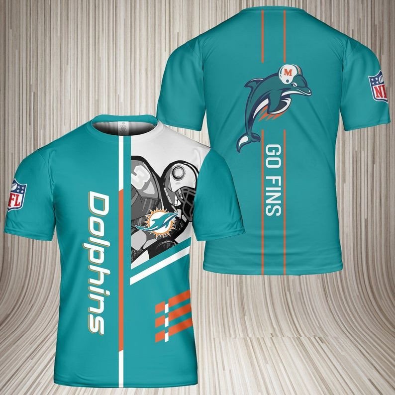 Miami Dolphins Shop - miami dolphins tshirt 3d go fins37444