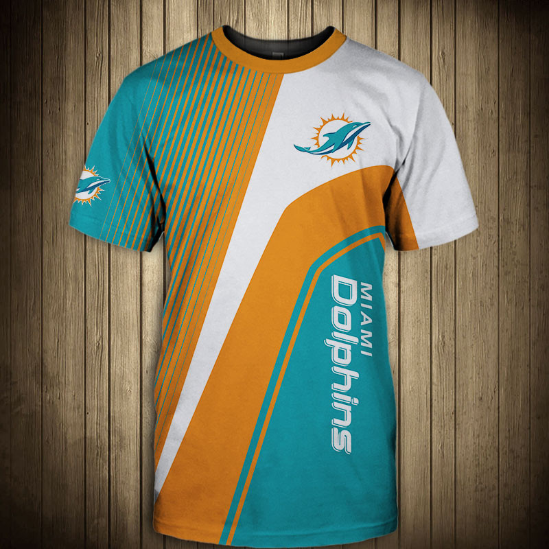 Miami Dolphins Shop - miami dolphins tshirt 3d short sleeve o neck for fans39236