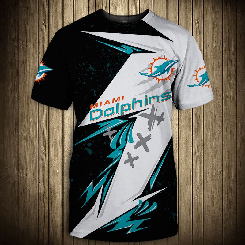 Miami Dolphins Shop - miami dolphins tshirt thunder graphic61335