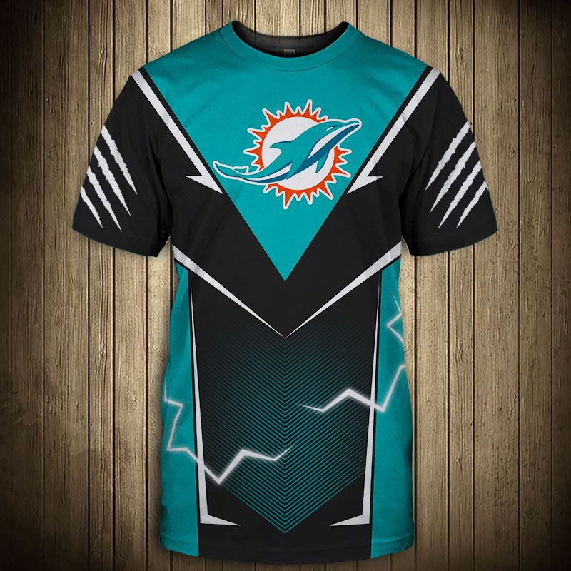 Miami Dolphins Shop - miami dolphins tshirts lightning graphic 3d61855
