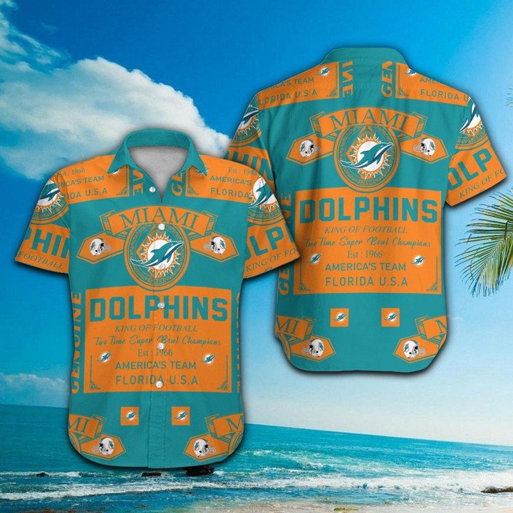 Miami Dolphins Shop - nfl miami dolphins hawaii shirt tropical aloha41495