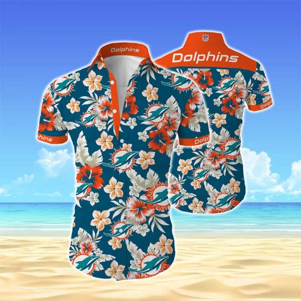 Miami Dolphins Shop - nfl miami dolphins hawaiian shirt for fans54145