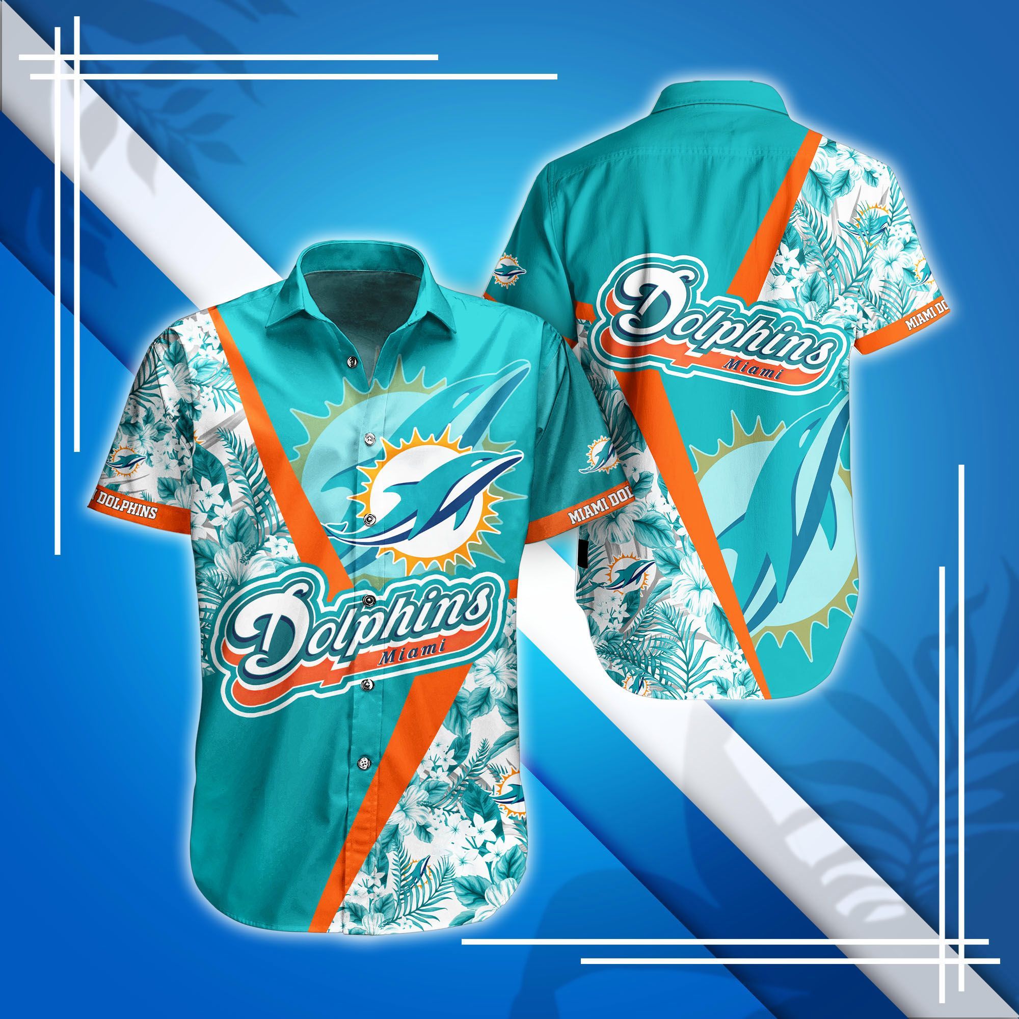 Miami Dolphins Shop - nfl miami dolphins hawaiian shirt summer for fan40374