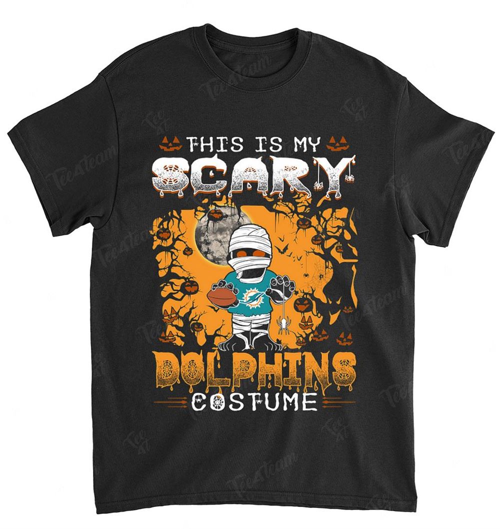 Miami Dolphins Shop - nfl miami dolphins 005 halloween this is my scary costume tshirt for fan11256