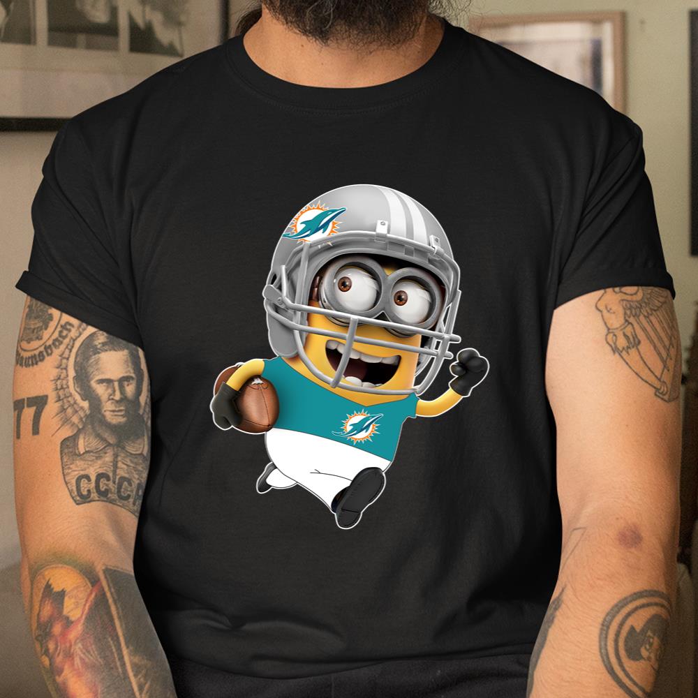 NFL Miami Dolphins Minions Disney Football T-shirt For Fan